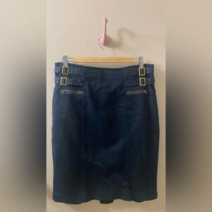 Vintage Worthington Navy Pencil Skirt